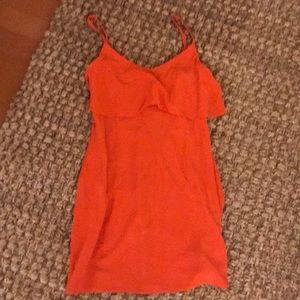 Joie bright orange dress